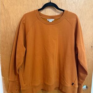 Athleta Women's Warm Orange Crew Neck Sweater